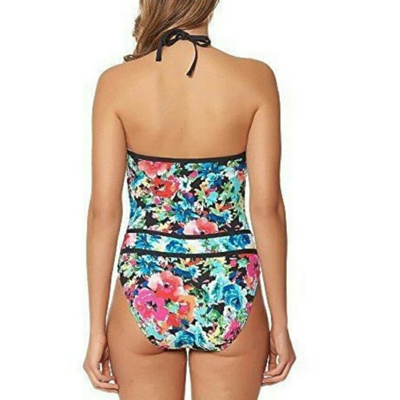 🆕️ BLEU ROD BEATTIE FLORAL ONE PIECE TUMMY CONTROL SWIMSUIT NEW - Picture 2 of 12